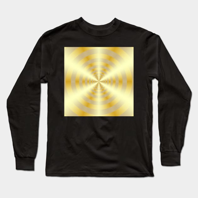 Beige and golden mandala Long Sleeve T-Shirt by krinichnaya